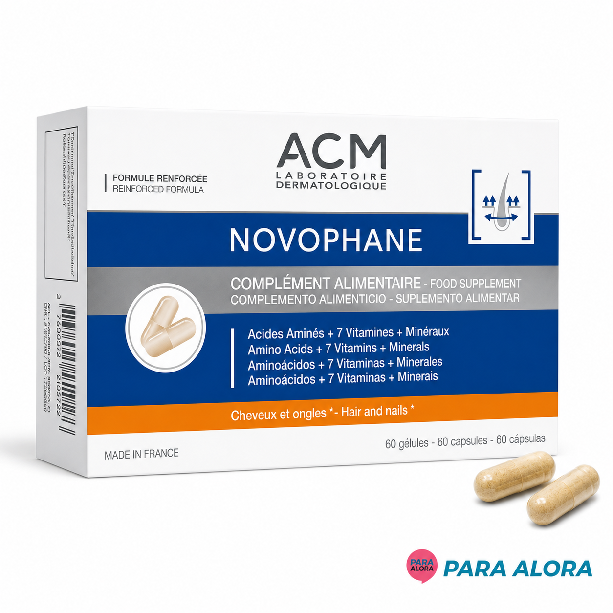 ACM NOVOPHANE ONGLES & CHEVEUX 60 GELULES