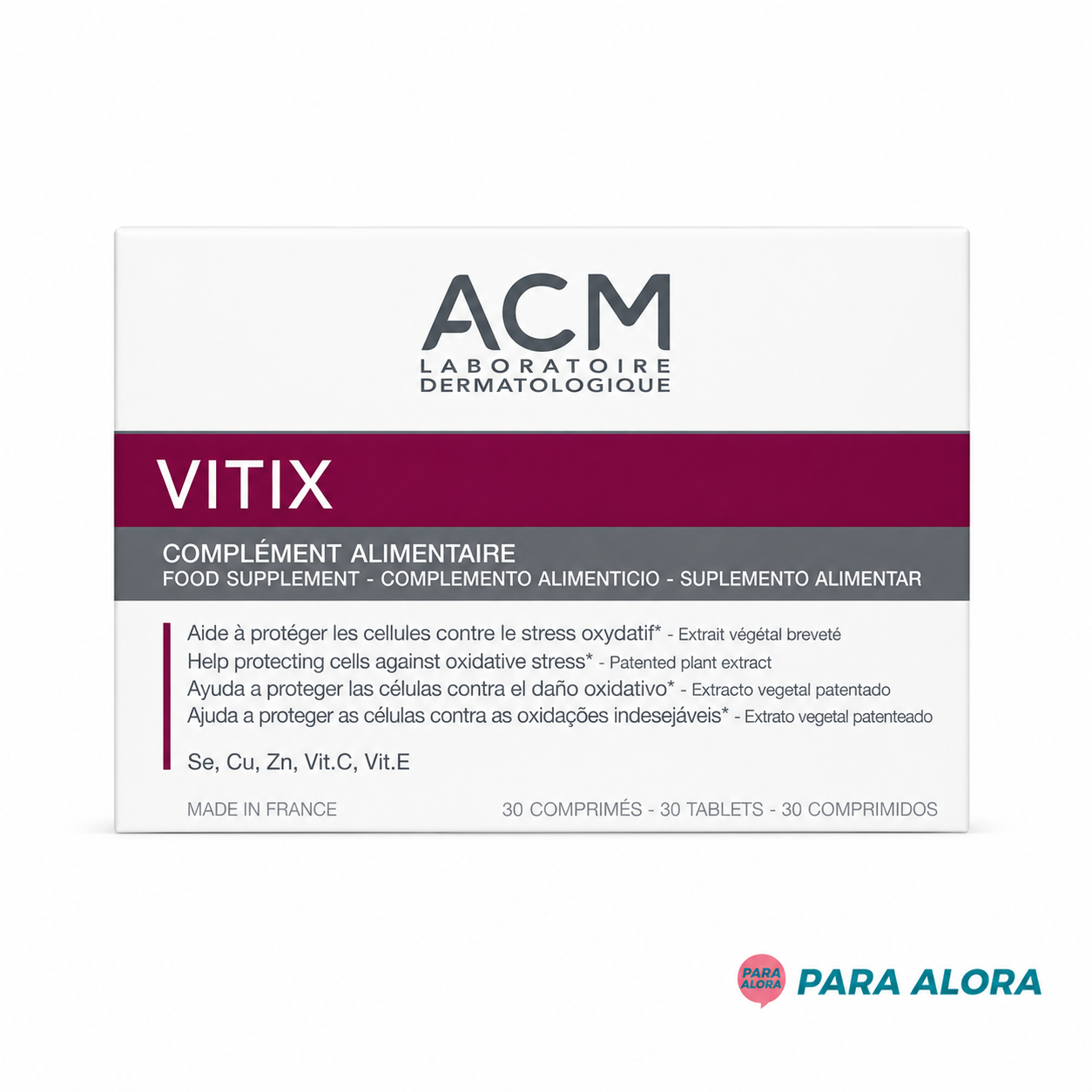 ACM VITIX Complements Alimentaires - 30 Comprimes