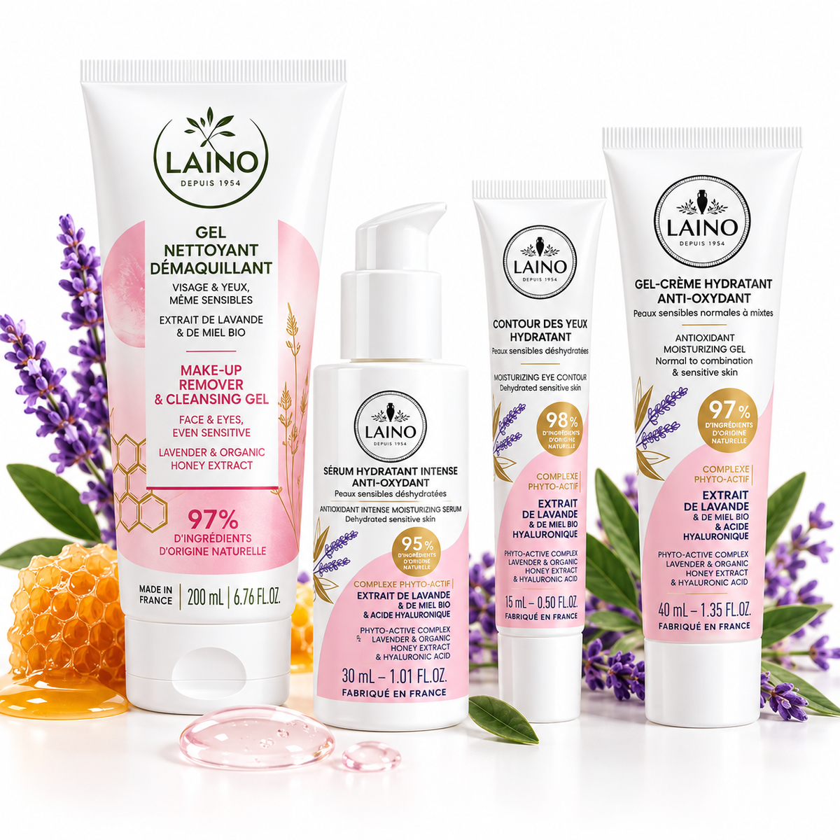 Pack Laino Routine Hydratation & Éclat – 4 Soins Essentiels  Description :