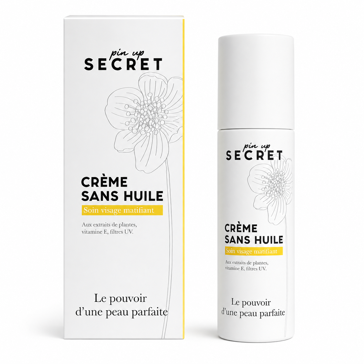 Pin Up Secret Crème Sans Huile Hydratante & Matifiante 50ml