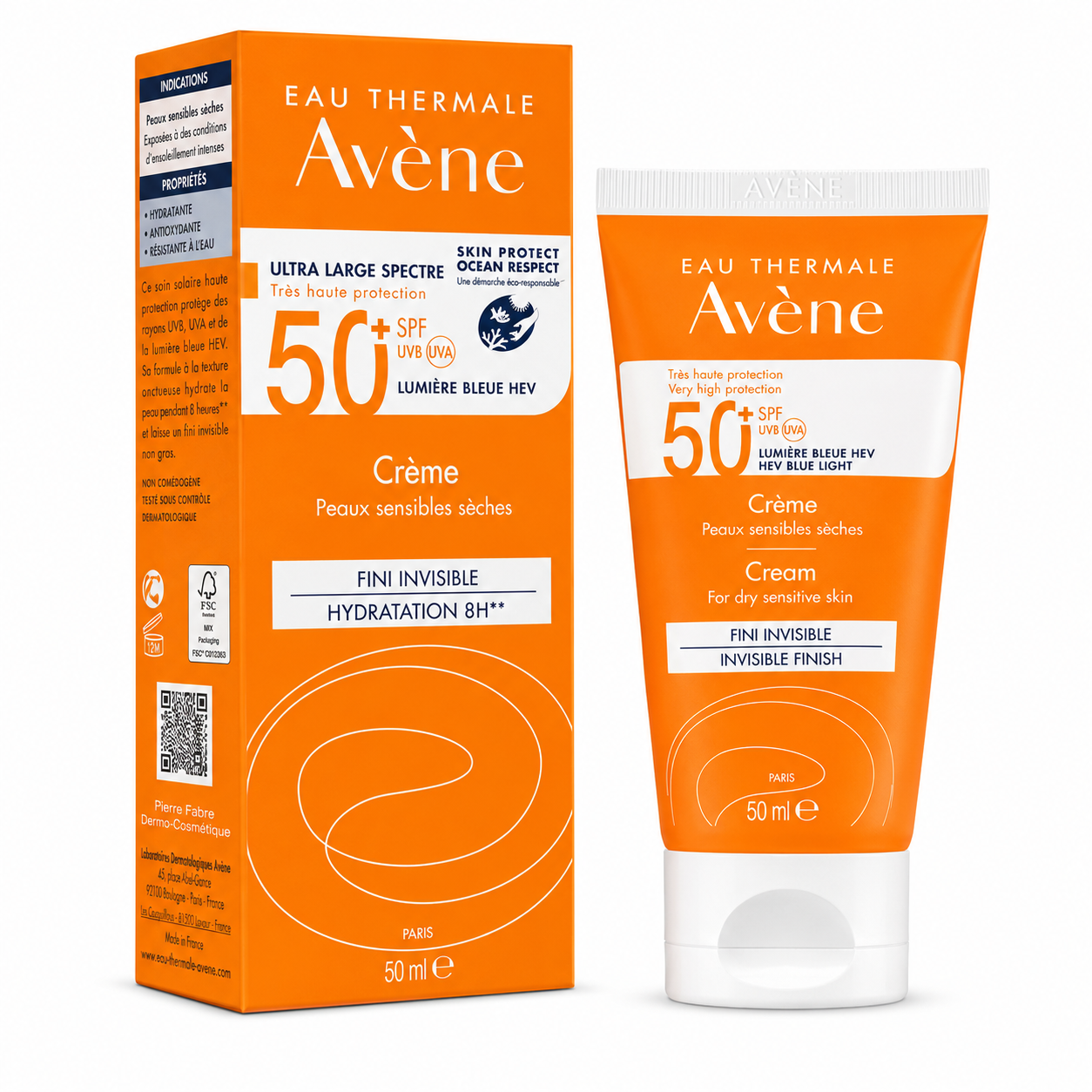 Avène Crème Solaire Très Haute Protection SPF50+ 50ml