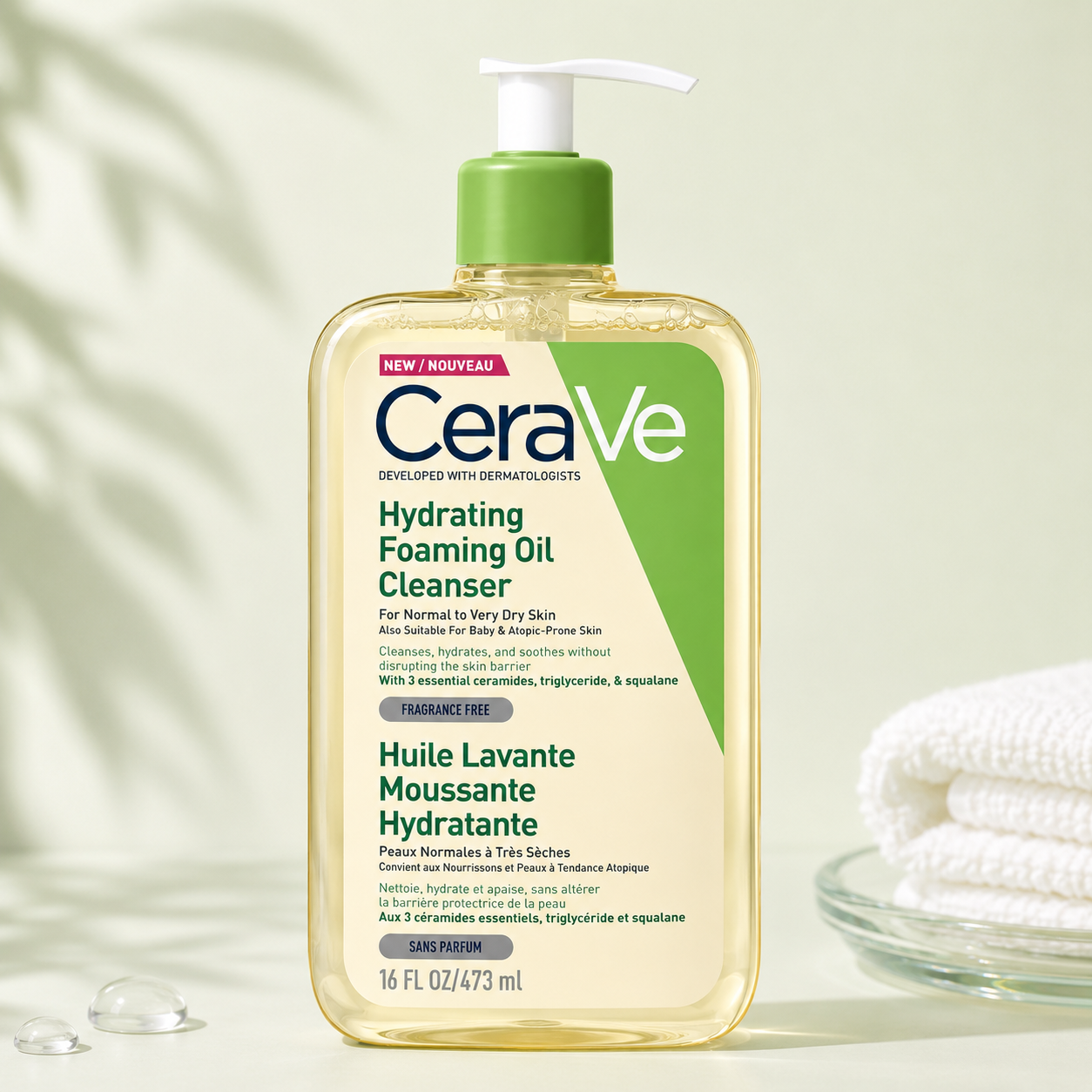 CeraVe Huile Lavante Moussante Hydratante 473ml