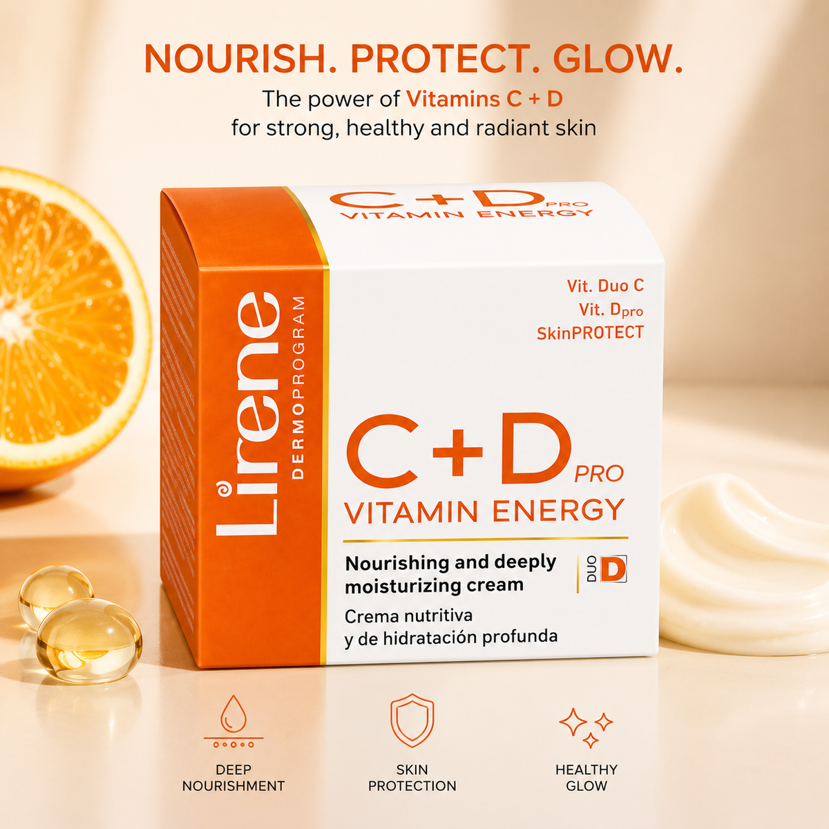 Lirene C+D Pro Vitamin Energy Soin Hydratant et Éclaircissant 50ml