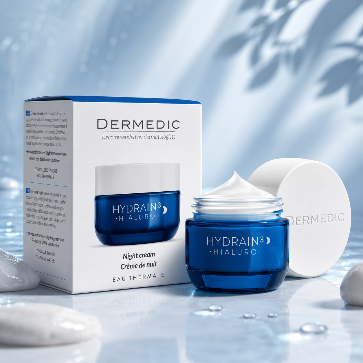 Dermedic Hydrain 3 Crème de Nuit Hydratante Anti-Âge 50ml