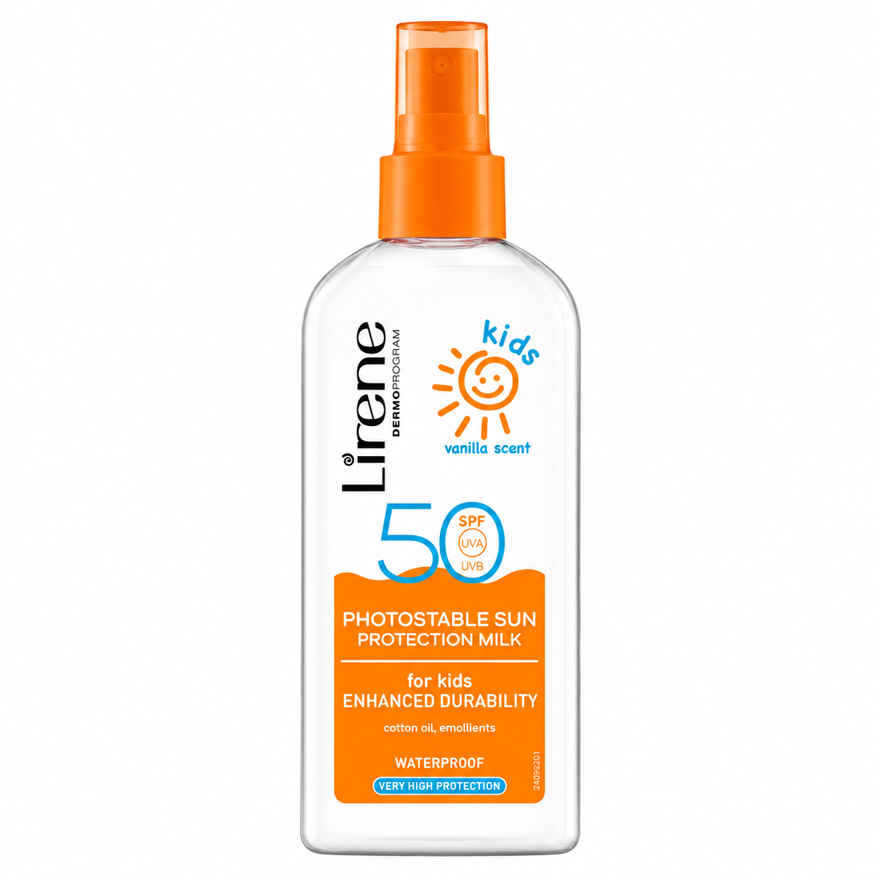 Lirene Écran Lait Enfant SPF50+ Vanille 150ml