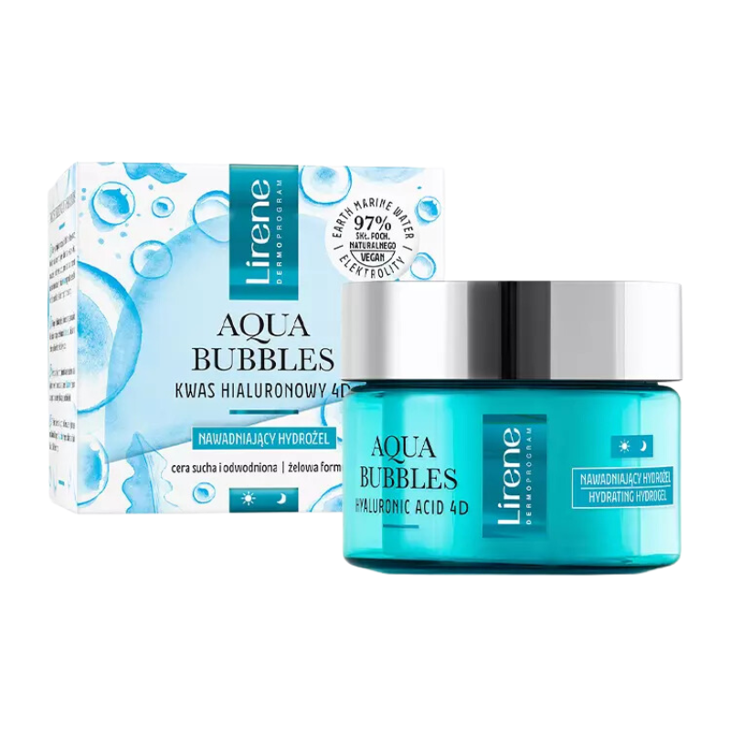 Lirene Aqua Bubbles Hydro Gel Crème Visage Jour et Nuit 50ml