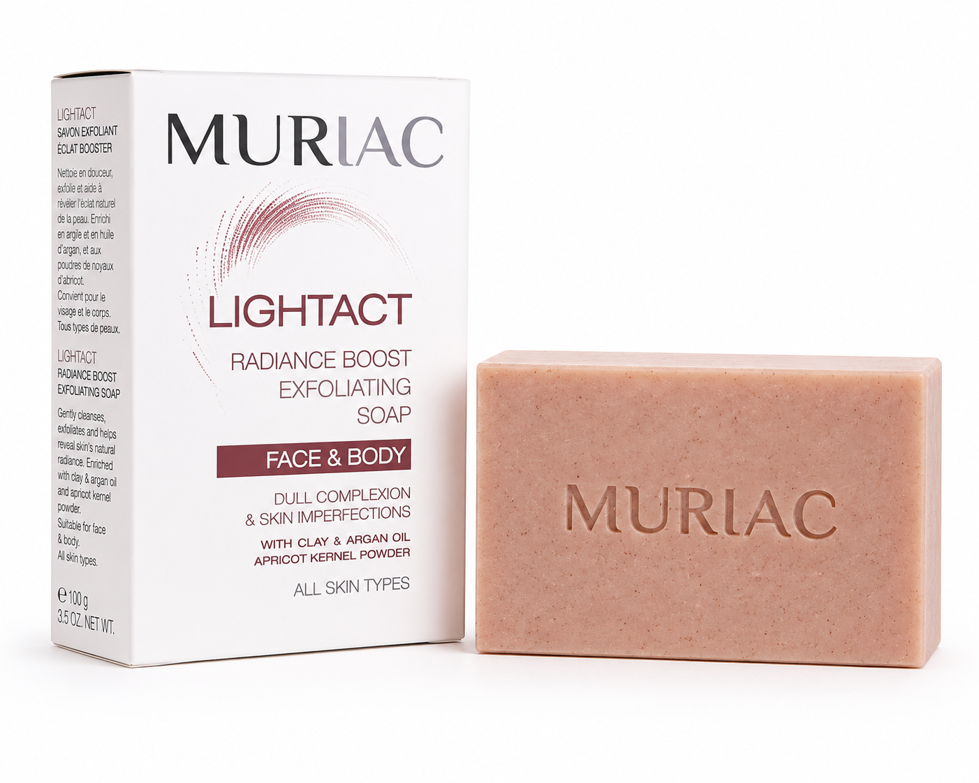 Muriac Lightact Savon Exfoliant Coup d’Éclat 130g