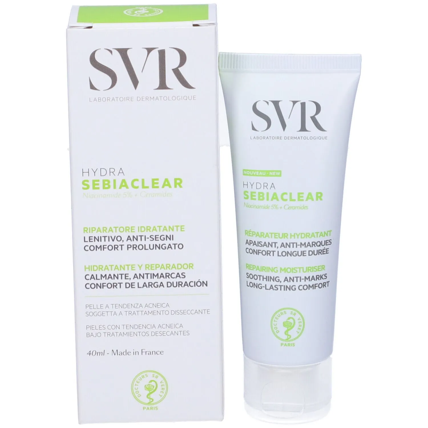 svr-sebiaclear-hydra-3 SVR Sebiaclear Hydra Soin Réparateur Apaisant 40ml – Image 1